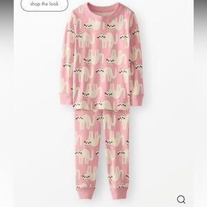 Hanna Andersson* organic* Pink Cat Print Kids Pajamas